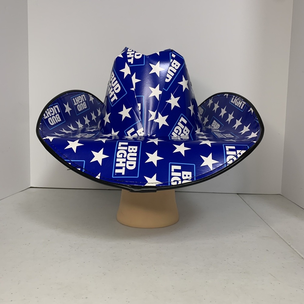 Bud Light‎ Beer Box Cowboy Hat – Adult Size Cardboard Novelty Hat NWT - Picture 3 of 7